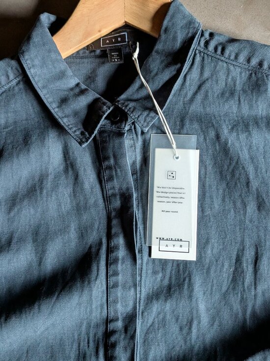AYR Tops - AYR |  Button-Up Shirt in Dark Teal